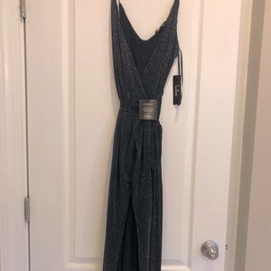 Sparkly, formal wrap gown